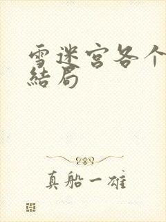 雪迷宫各个人物结局封面