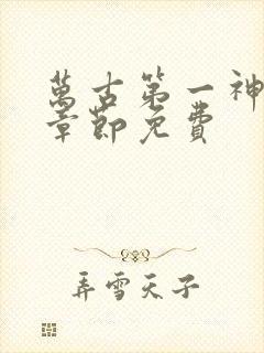 万古第一神最新章节免费