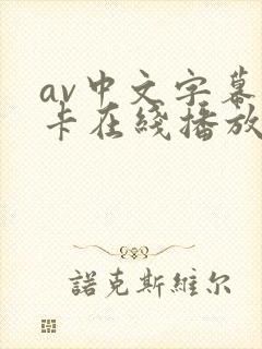 av中文字幕不卡在线播放