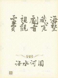 电视剧藏海传免费观看完整版高清封面
