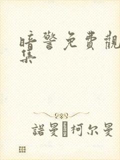 暗警免费观看全集封面