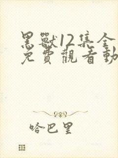 黑兽12集全集免费观看动漫