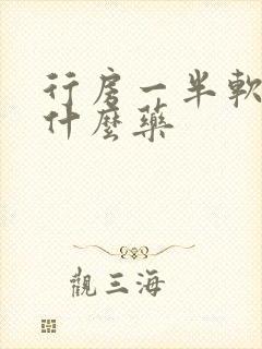 行房一半软了吃什么药