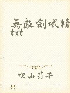 无敌剑域精校版txt