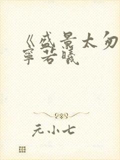 《盛景太匆匆》宁若曦