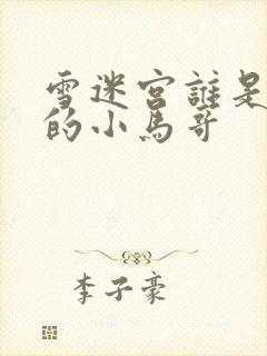 雪迷宫谁是真正的小马哥