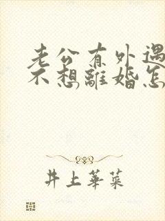 老公有外遇但我不想离婚怎么办封面