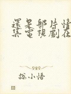 还是那片情26集电视剧在线观看