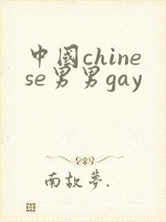 中国chinese男男gay