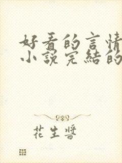 好看的言情都市小说完结的