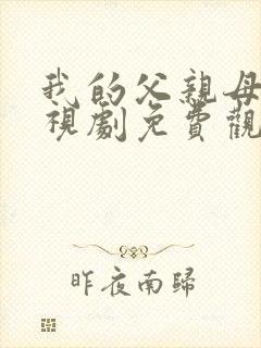 我的父亲母亲电视剧免费观看全集封面