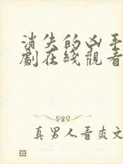 消失的凶手电视剧在线观看完整版免封面