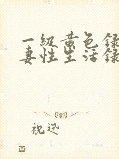 一级黄色录像夫妻性生活录像