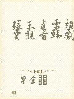 张玉贞电视剧免费观看韩剧网