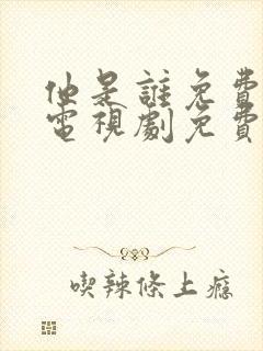 他是谁免费观看电视剧免费观看全集