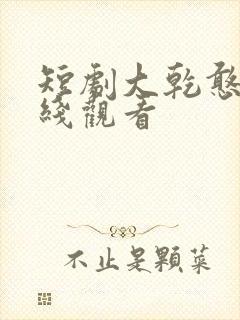 短剧大乾憨婿在线观看