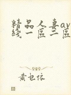 精品人妻av在线一区二区三区封面