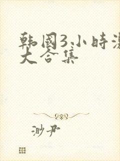 韩国3小时激情大合集