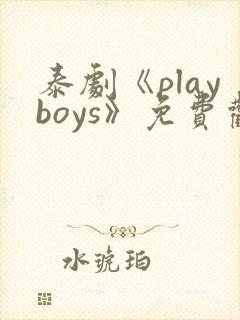 泰剧《playboys》免费观看