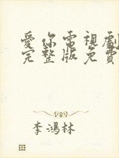 爱你电视剧全集完整版免费观看封面