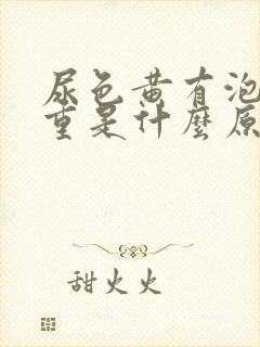 尿色黄有泡沫味重是什么原因