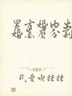 男方婚内出轨离婚怎么分割财产