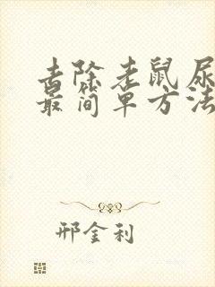 去除老鼠尿骚味最简单方法