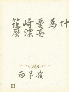 筱崎爱为什么那么漂亮