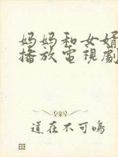 妈妈和女婿免费播放电视剧国语版在