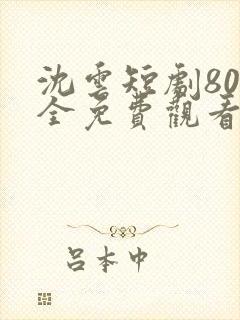 沈云短剧80集全免费观看封面