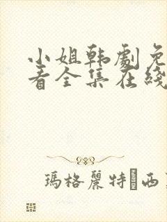 小姐韩剧免费观看全集在线高清