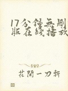 17分钟无删减版在线播放