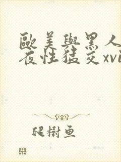欧美与黑人之午夜性猛交xvideos封面