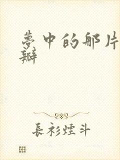 梦中的那片海豆瓣