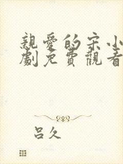 亲爱的宋小姐短剧免费观看全集