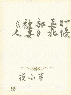 《被部长盯上的人妻》北条麻妃