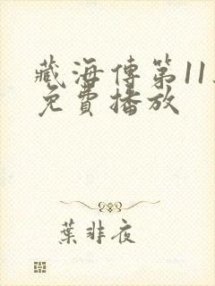 藏海传第11集免费播放