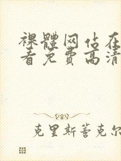 裸体网站在线观看免费高清视频封面