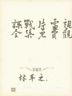 谍战片电视剧大全集免费观看封面