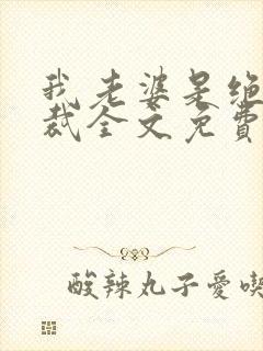 我老婆是绝色总裁全文免费阅读