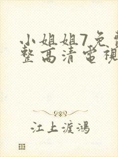 小姐姐7免费完整高清电视剧看封面