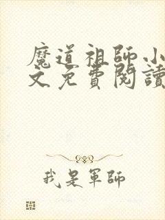 魔道祖师小说原文免费阅读无删减封面