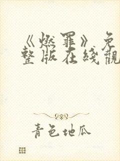 《燃罪》免费完整版在线观看