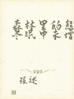 森林里的熊先生冬眠中未增删樱花漫画