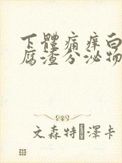 下体痛痒白色豆腐渣分泌物