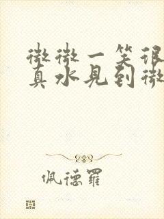 微微一笑很倾城真水见到微微哪一集封面