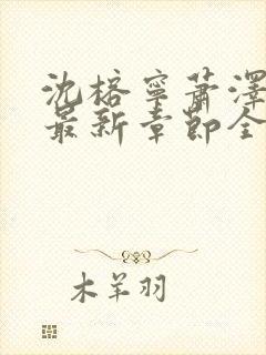 沈榕宁萧泽小说最新章节全文阅读