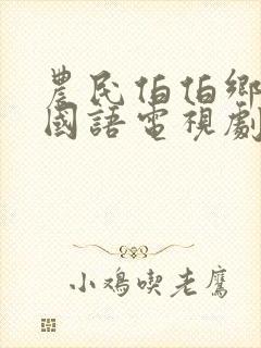 农民伯伯乡下妹国语电视剧免费封面