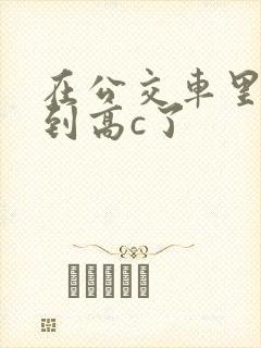 在公交车里c弄到高c了