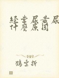 经常尿黄尿少是什么原因